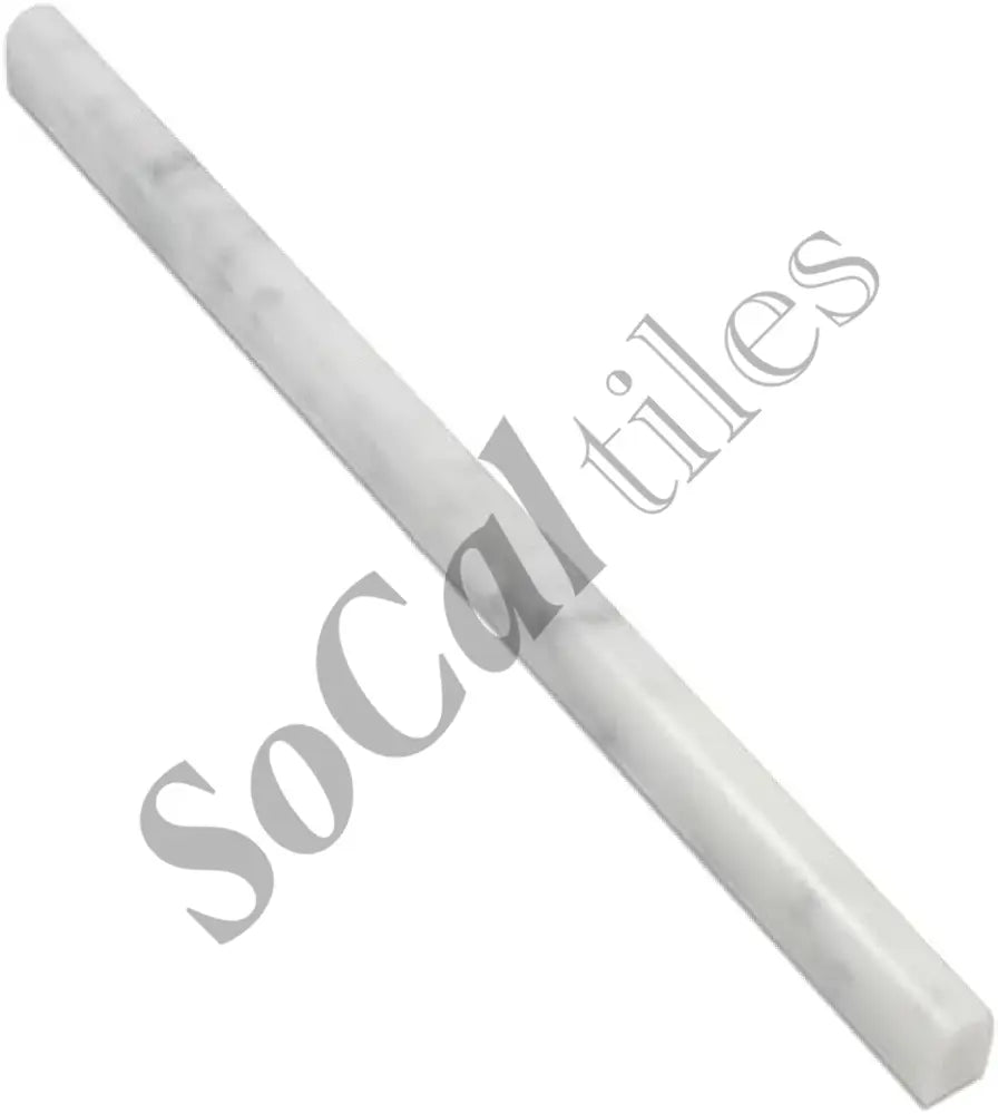 Bianco Carrara White Marble 1/2’’ X 12’’ Pencil Liner Liner