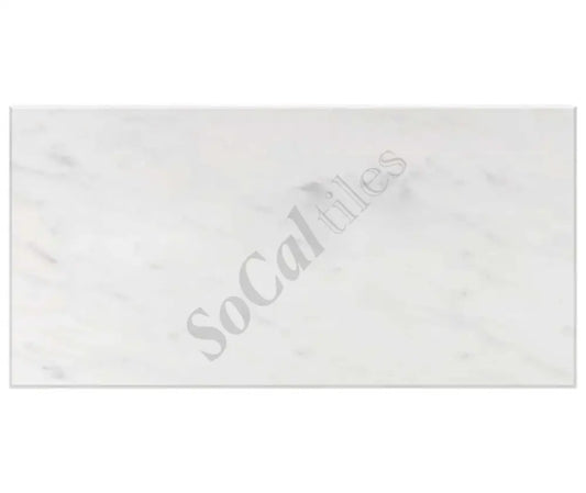 Bianco Carrara White Marble 6’’ X 12’’ Tile Micro-Beveled Wall Tile