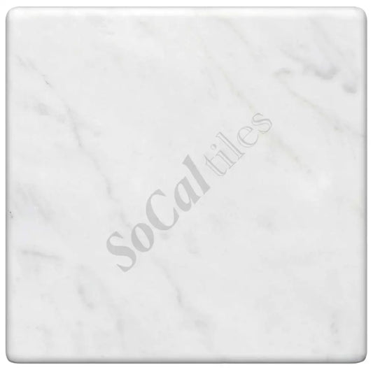 Bianco Carrara White Marble 6’’ X 6’’ Tile Tumbled Wall Tile