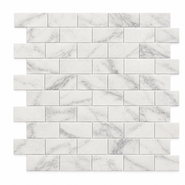 Bianco Congelato Dolomite Mosaic - 1x2 Brick