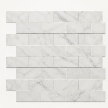 Bianco Congelato Dolomite Mosaic - 2x4 Brick