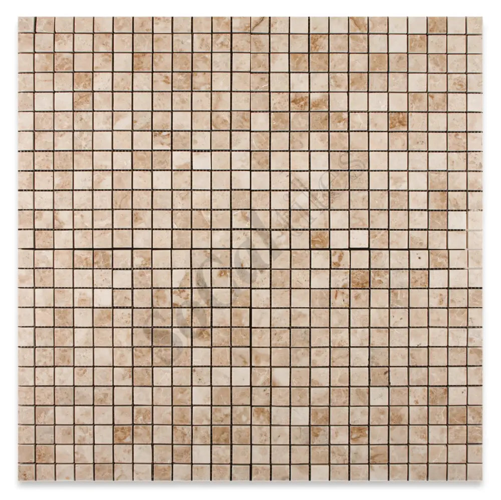 Cappuccino Marble 1’’ X 1’’ Mosaic Backsplash Tile