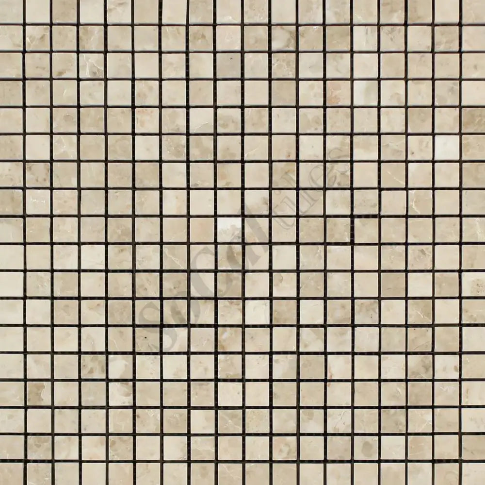 Cappuccino Marble 5/8’’ X 5/8’’ Mosaic Backsplash Tile