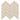Crema Marfil Marble Mosaic - Large Chevron
