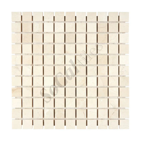 Crema Marfil Marble 1’’ X 1’’ Mosaic Backsplash Tile