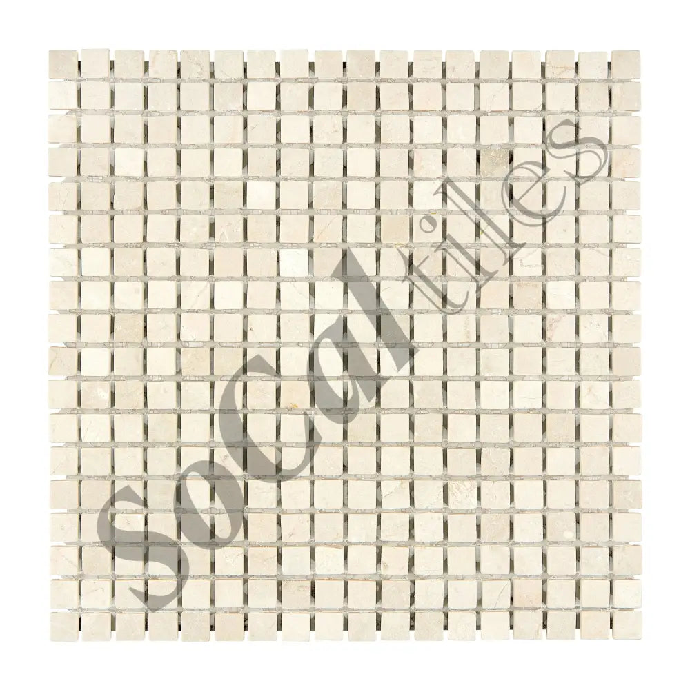 Crema Marfil Marble 5/8’’ X 5/8’’ Mosaic Backsplash Tile