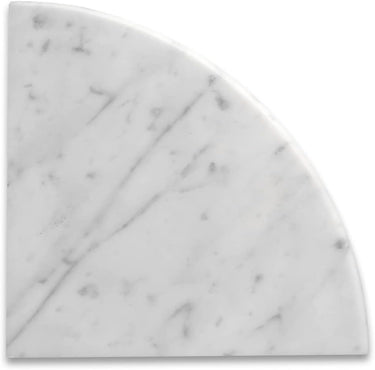 Bianco Carrara Marble 9 X 9 X 3/4 Shower Corner Shelf Accent & Trim Tile
