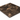 Emperador Dark 12x12 marble tile side-angle detail render