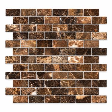 Emperador Dark 1x2 Brick Polished Mosaic product hero