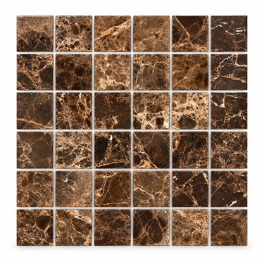 Emperador Dark 2x2 Square Polished Mosaic product hero