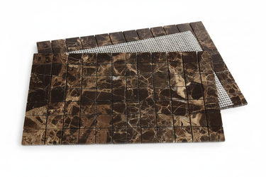 Emperador Dark 5/8x5/8 clean white-background product shot