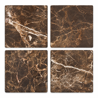 Emperador Dark 6x6 marble tile hero render