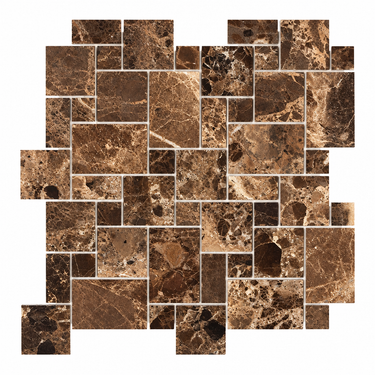 Emperador Dark Mini-Versailles mosaic hero render