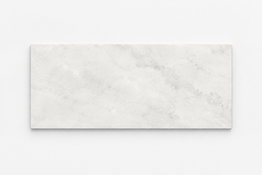 Single horizontal 12x24 Bianco Congelato dolomite tile with subtle gray mineral movement