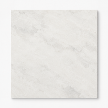 Single square 24x24 Bianco Congelato dolomite tile with pale white color and subtle gray movement