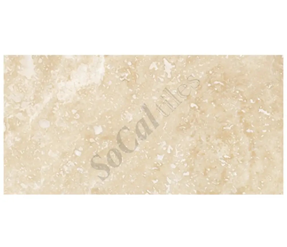 Ivory (Light) Travertine 12’’ X 24’’ Tile - (Cross-cut) Wall Tile