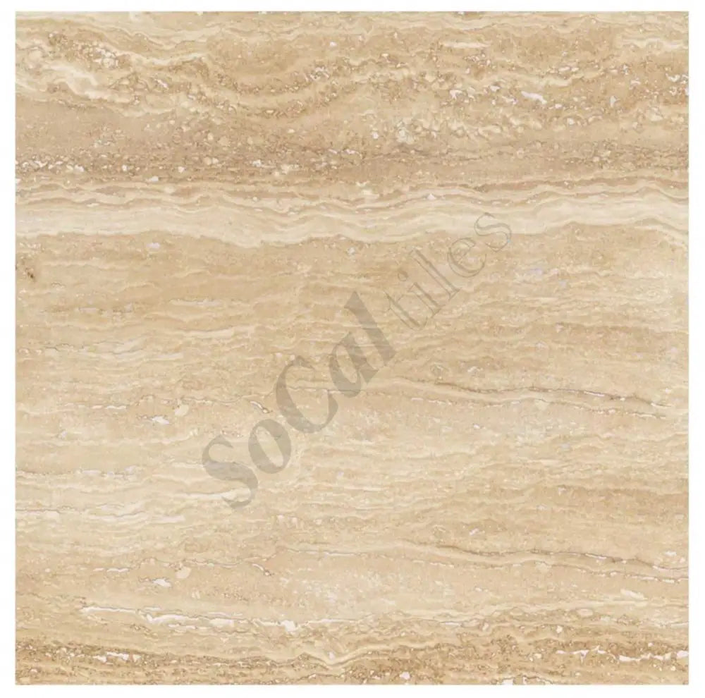 Ivory (Light) Travertine 18’’ X 18’’ Tile - (Vein-cut) Wall Tile