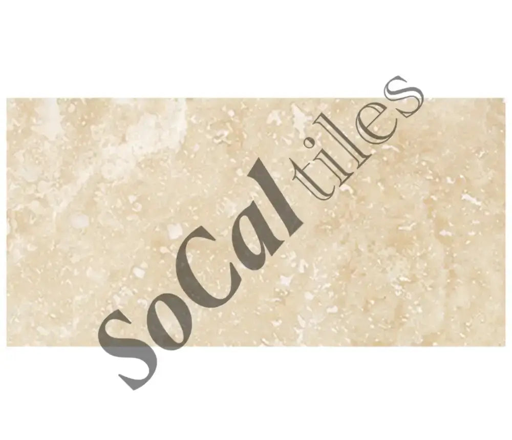 Ivory (Light) Travertine 12’’ X 24’’ Tile - (Cross-cut) Wall Tile