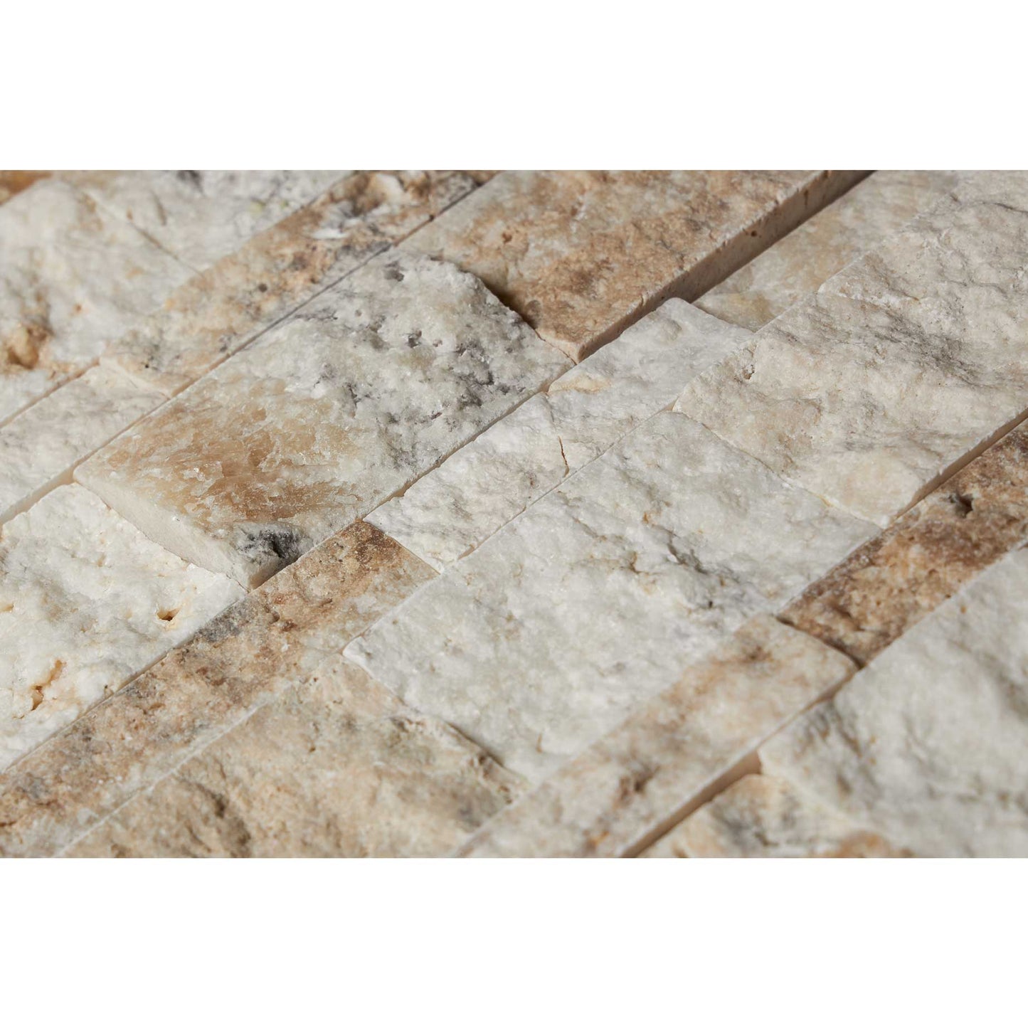 Latravonya Travertine Ledger-Panel Split-Faced Wall Tile