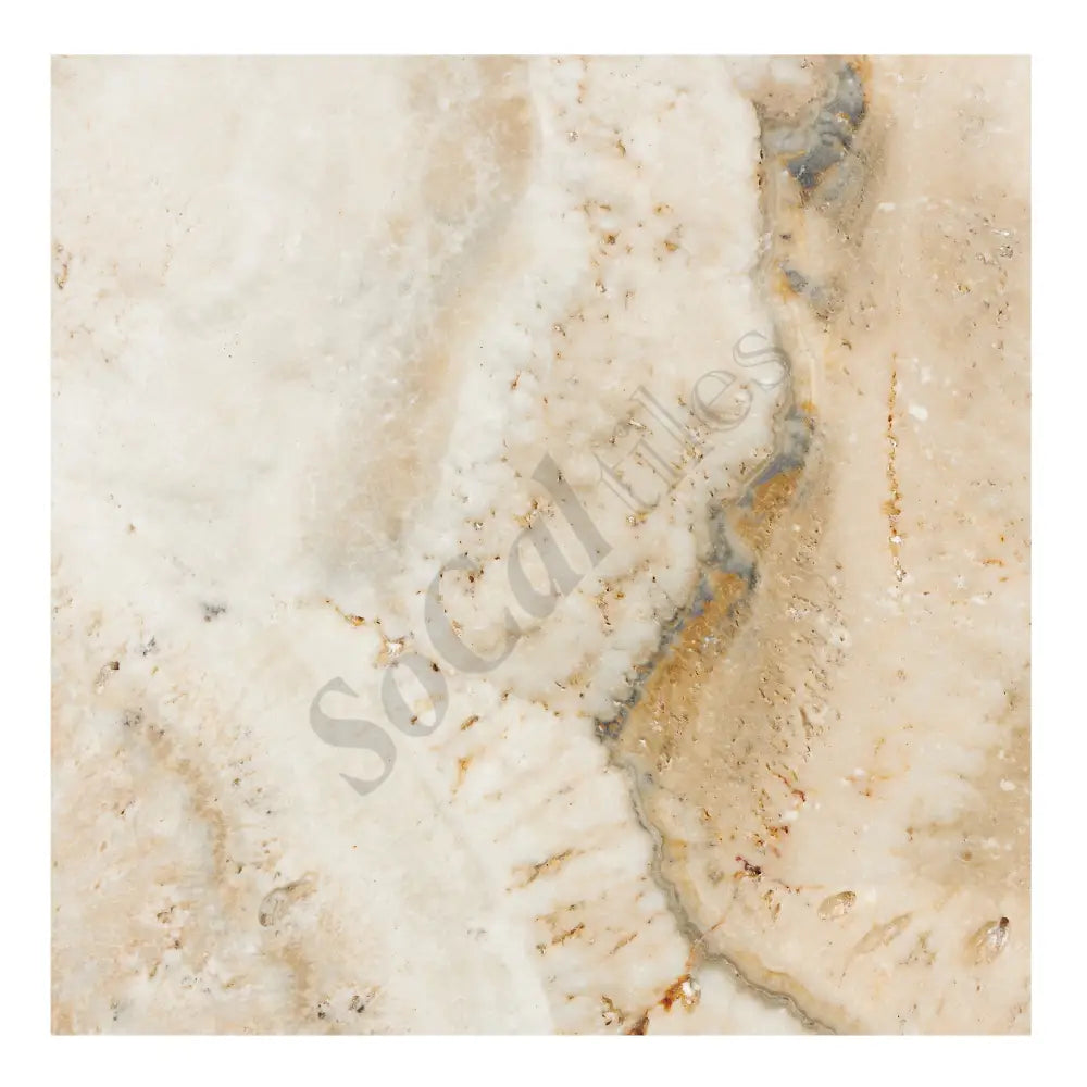 Latravonya Travertine 12’’ X 12’’ Tile Tumbled/Filled & Honed Filled & Honed / 1 sq. ft. Wall Tile