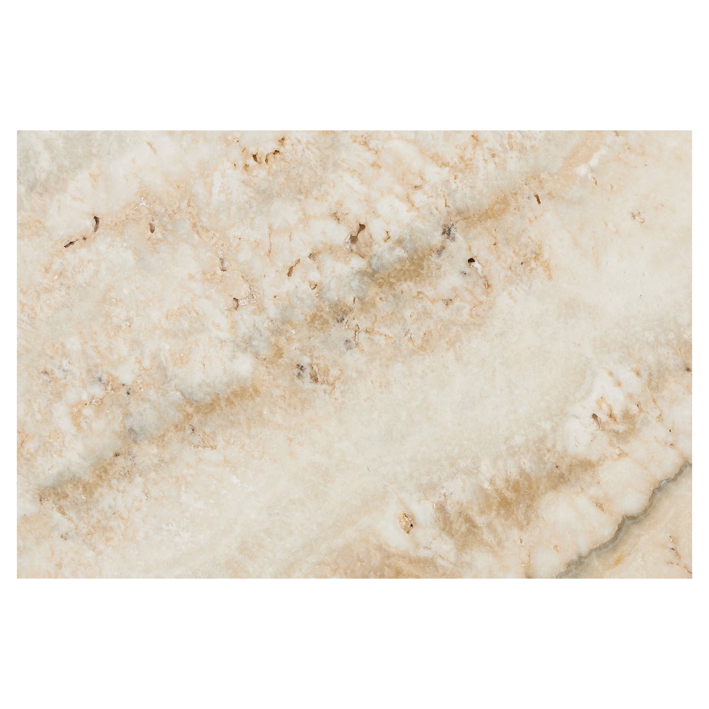 Latravonya Travertine 16’’ X 24’’ Tile Filled & Honed Wall Tile