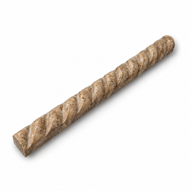 Noce Travertine rope liner trim - illustrative image