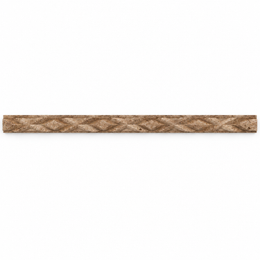 Noce Travertine diamond rope liner trim - illustrative image