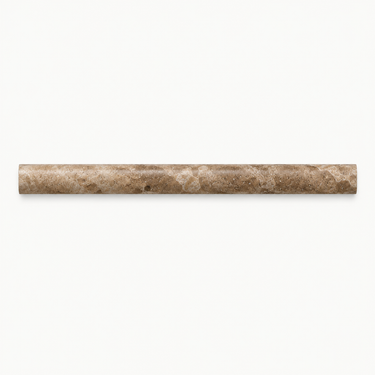 Noce Travertine bullnose liner trim - illustrative image