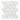 Oriental White Marble Mosaic - 1in Hexagon