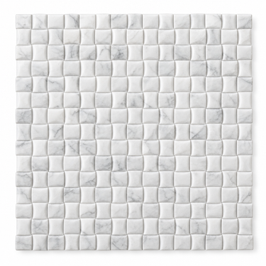 Oriental White Marble Mosaic - 3D Small-Bread