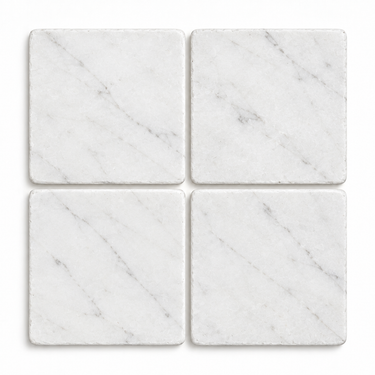 Oriental White Marble 6x6 tumbled tile
