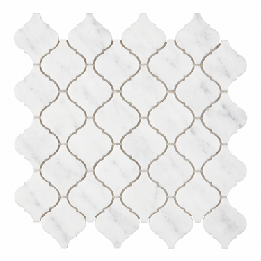 Oriental White Marble arabesque lantern mosaic