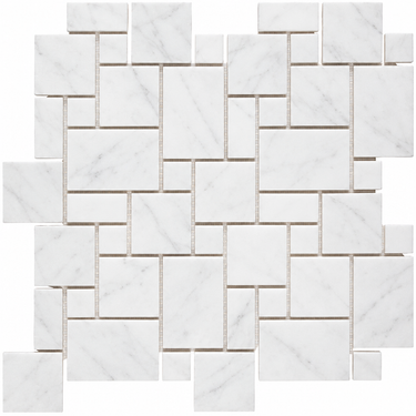 Oriental White Marble mini-Versailles mosaic