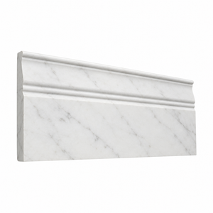 Oriental White Marble Trim - Baseboard