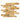 Scabos Travertine Manhattan random-strip mosaic - illustrative image