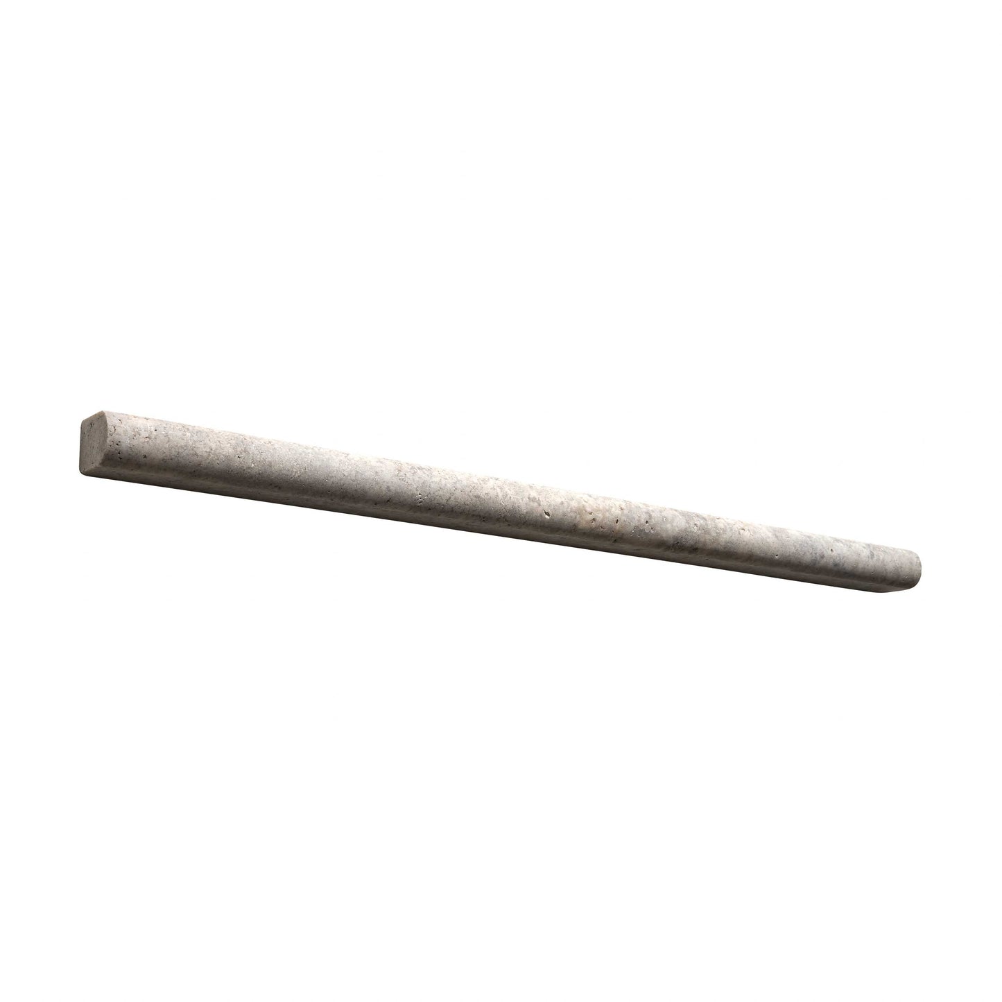 Silver Pewter Blend Travertine 1/2’’ X 12’’ Pencil Liner Honed Liner