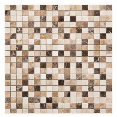 Spanish Mix Marble Mosaic - 2x2 Square