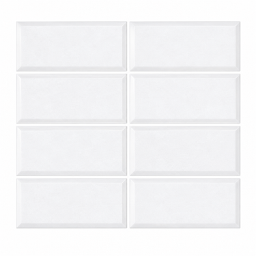 Thassos White 3x6 deep-beveled marble tile hero