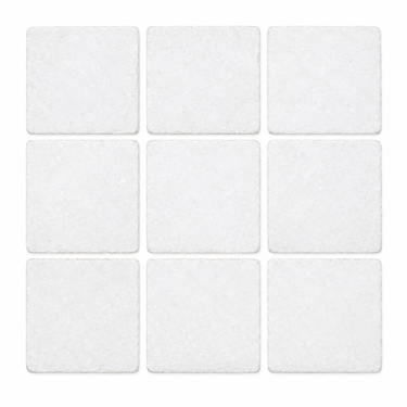 Thassos White 4x4 tumbled marble tile hero
