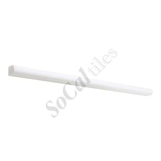 Thassos White Marble 1/2’’ X 12’’ Pencil Liner Polished/Honed Liner