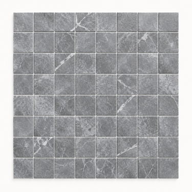 Tundra Gray Marble Mosaic - 2x2 Square