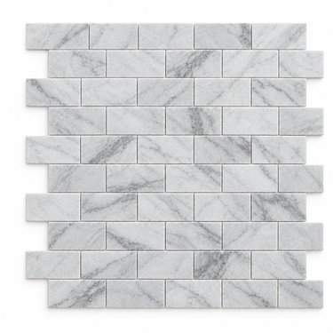 Tundra Gray Marble Mosaic - 2x4 Brick