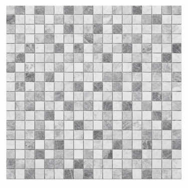 Tundra Gray Marble Mosaic - 5/8x5/8 Square