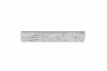 Tundra Gray Marble 2x12 chair rail on white