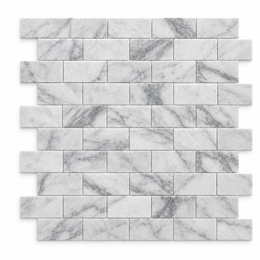 Tundra Gray Marble Mosaic - 5/8x2 Mini-Brick
