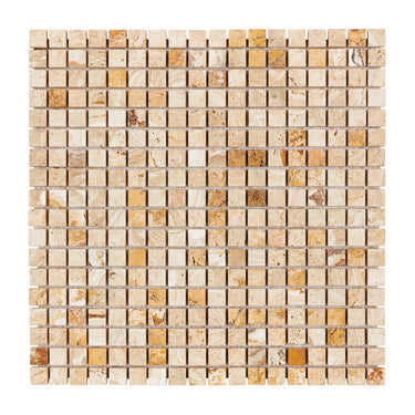 Valencia Travertine 5/8’’ X 5/8’’ Mosaic Tumbled Wall Tile