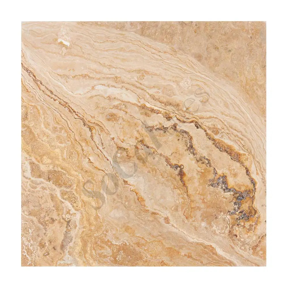 Valencia Travertine 18’’ X 18’’ Tile Filled & Honed Wall Tile
