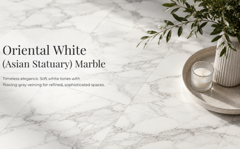 Oriental White (Asian Statuary) Marble Tile