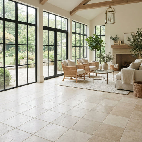 Filled & honed tile