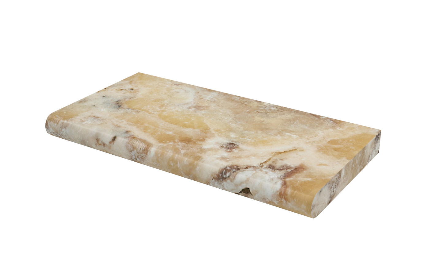 Antico Onyx Travertine 12’’ X 24’’ 5 cm Pool-Coping Tumbled Wall Tile